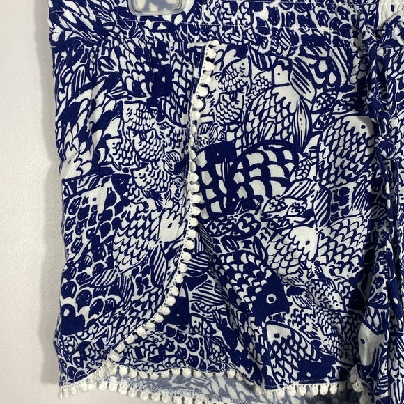 Lilly Pulitzer Women’s Challis pom-pom short in Upstream size medium - Picture 6 of 9